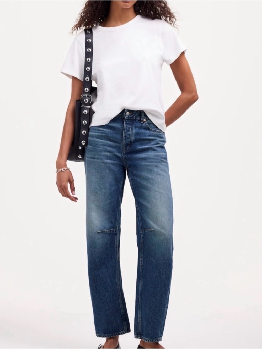 Madewell The Darted Barrel Leg Jean Size 28